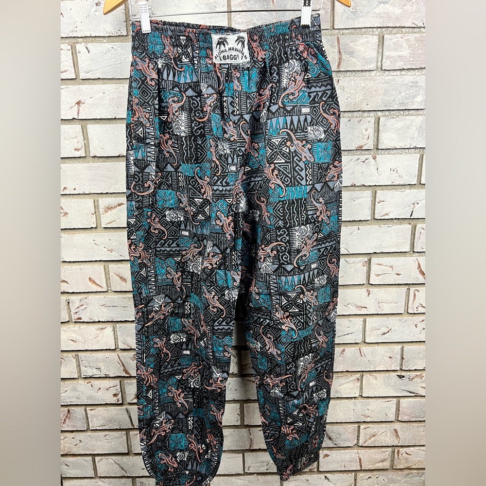 Aloha Hawaiian Baggy | Vintage 80s Gecko Jogger Pants